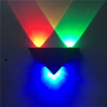 led wall lights triangle