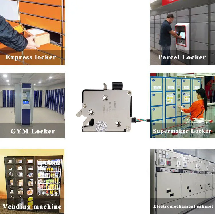 304 Stainless Steel 8V / 24V 0.72W Electric Motor Lock For Electronic Locker