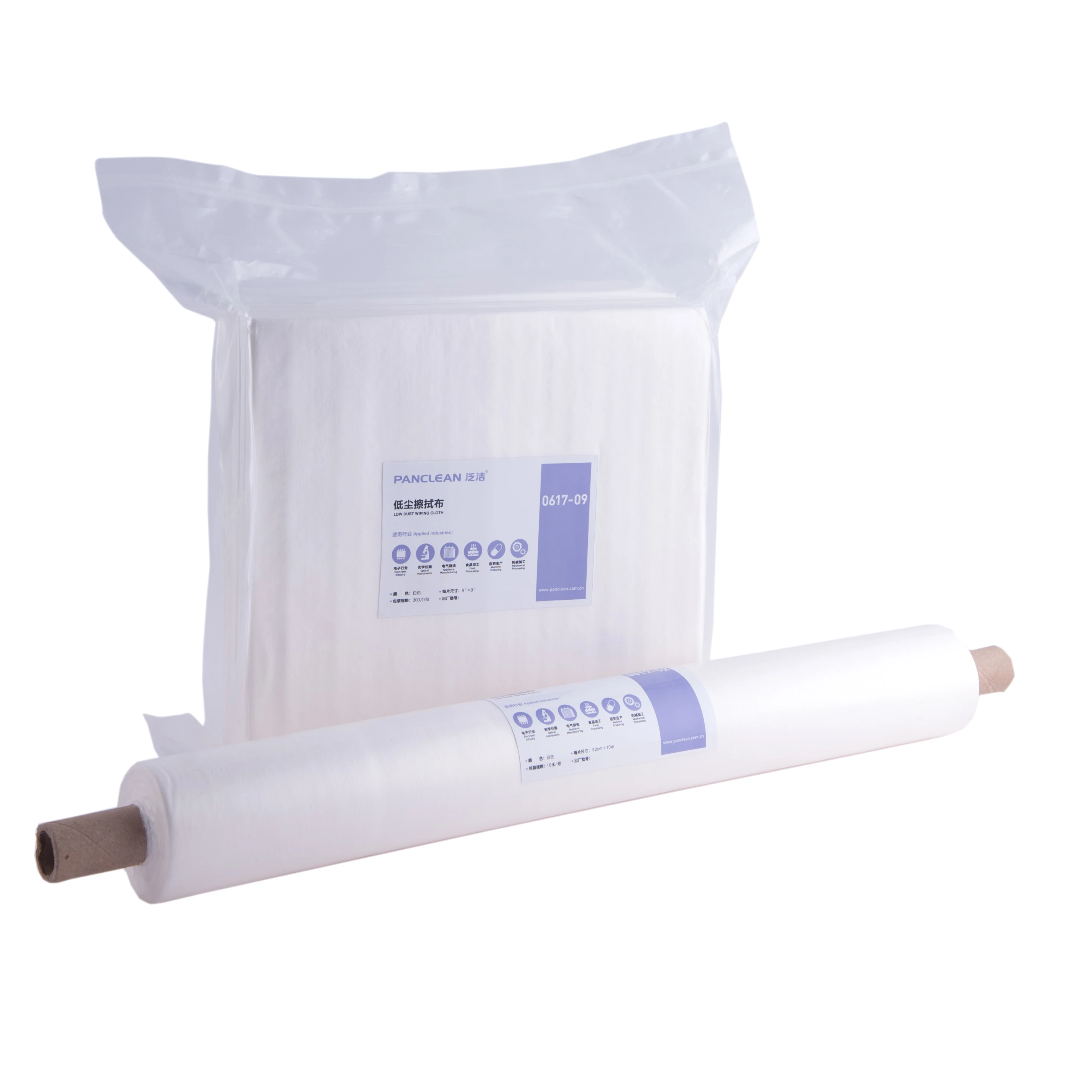 

Disposable Industrial Nonwoven SMT Stencil Cleaning Wipe Paper Roll, White