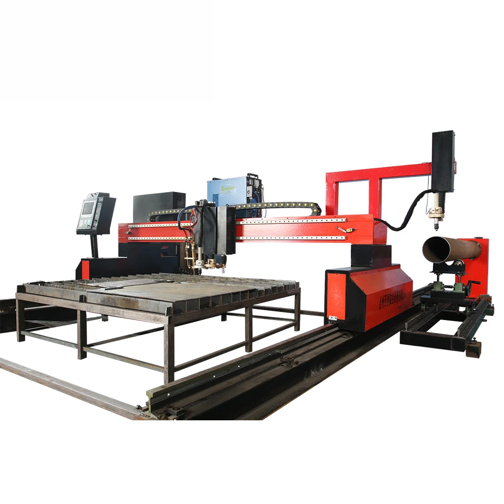 
High Precision CNC Gantry Plasma and flame Cutting Machine pipe and plate cutting all in one machine 