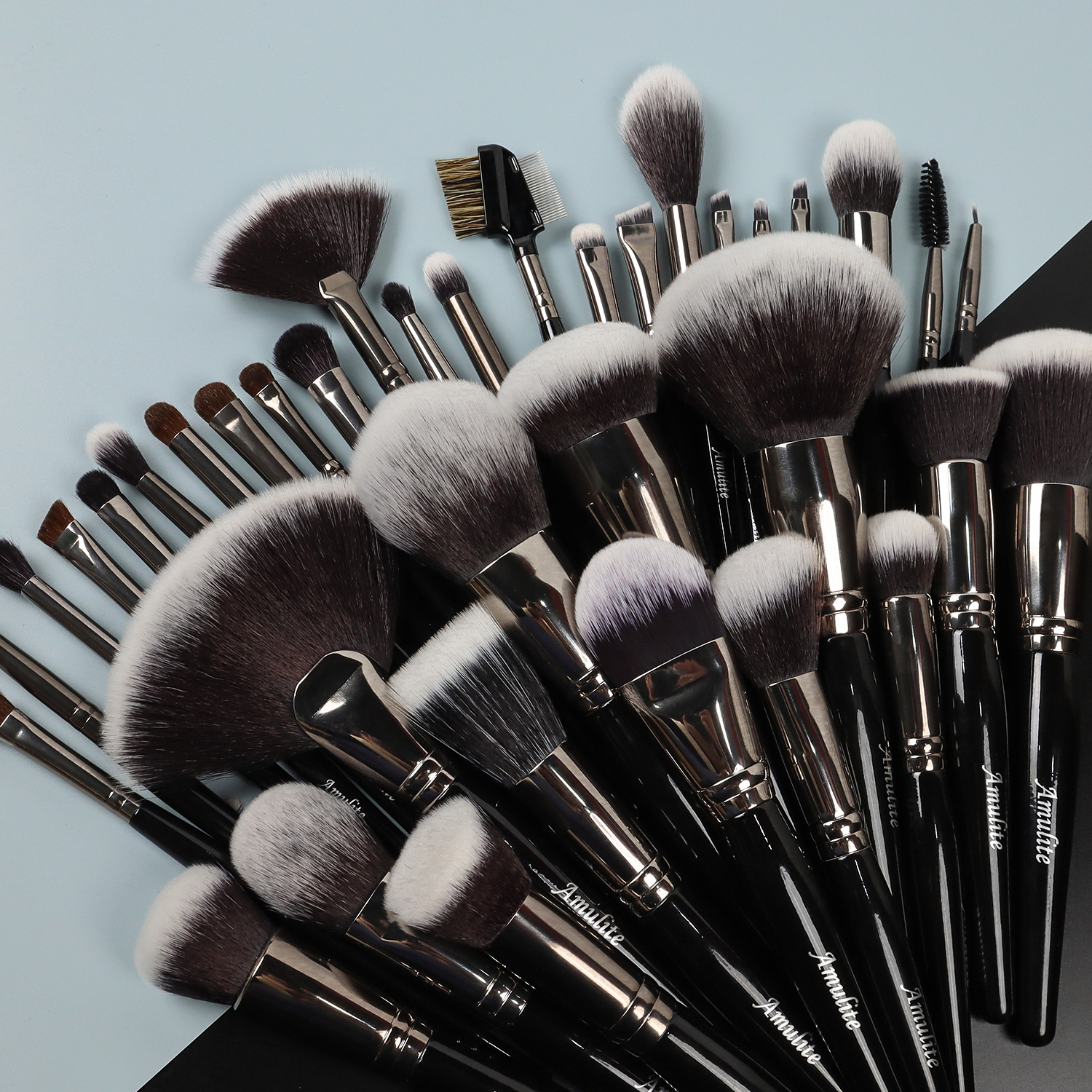

Newest Wholesale factory price 36pcs black makeup brush set best luxury Highest quality professional c