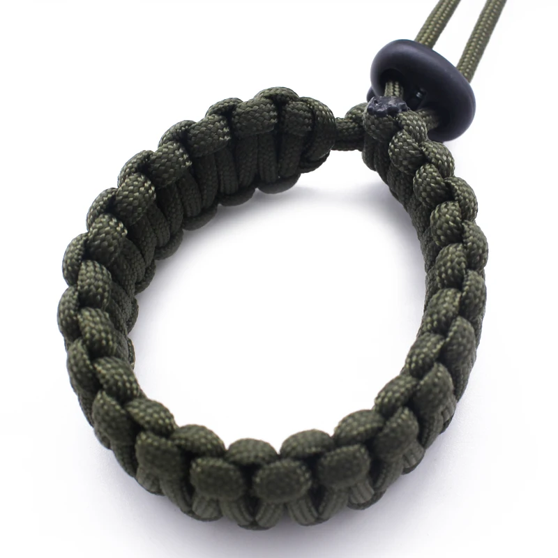 
Mountaineering Adjustable Outdoor Climbing Braided Paracord Custom Camera Wrist Strap 