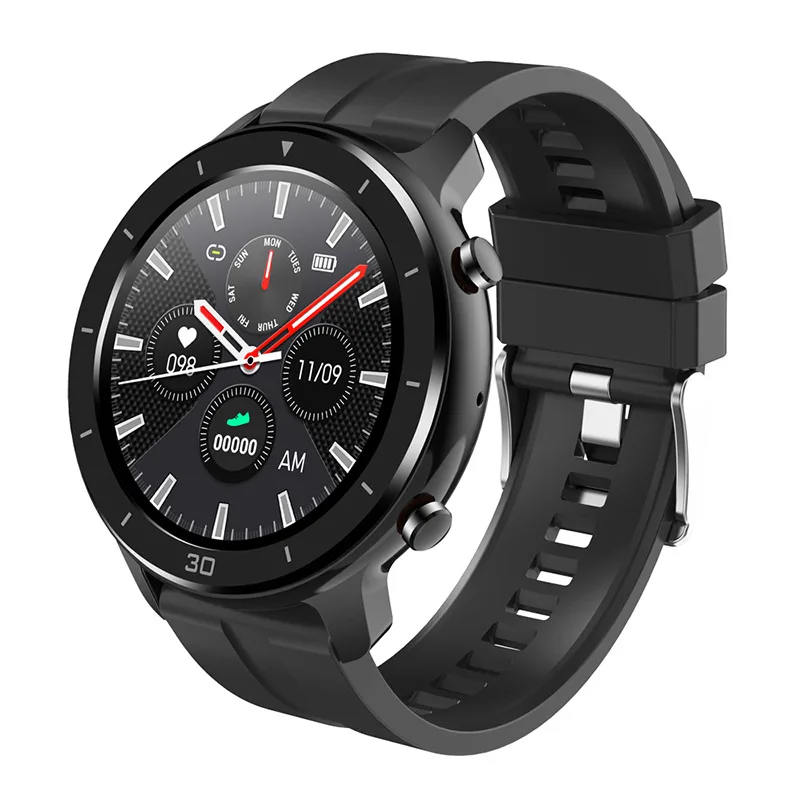 

Full Round Screen IP67 Waterproof Temperature Heart Rate Monitor M18 Smart Watch, Black, blue, red, green, brown,