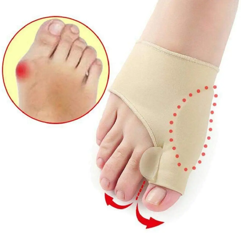 

adjustable splint brace hallux valgus orthotics foot toe separator bunion corrector, Black