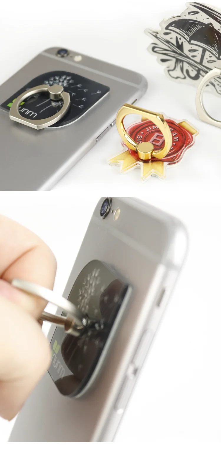 Cute Custom Acrylic Plastic Ring Mobile Phone Holder Phone Ring Buy