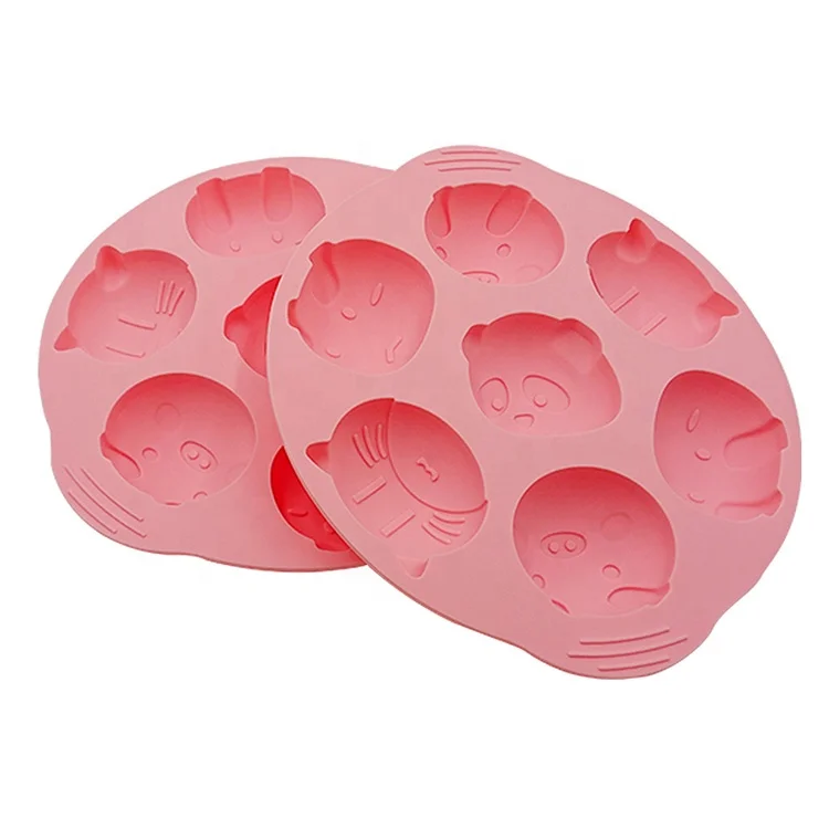

Style Silicone Rice Cake Mould Baking Molds Reusable Non-stick Cartoon Food Grade Silicone Cake Tools, Pink