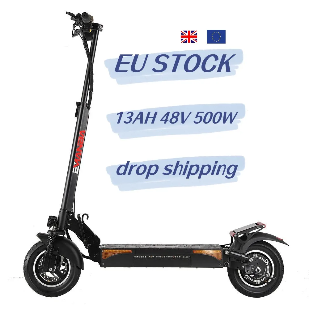 

Drop shipping Geofought L12 EU warehouse no tax two wheels off road foldable 10inch 48V 500W 45kmh adult electric scooter