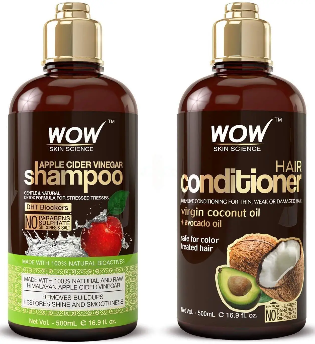 

2020 Natural WOW Apple Cider Vinegar Hair shampoo and conditioner for hair fertilizer