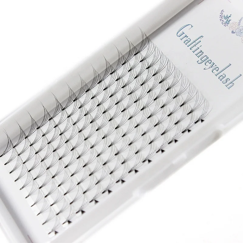 

Silk Short Stem 4d 5d Lashes Extensions Pre Made Volume Fans Per Row Fiber Eyelash Extensions