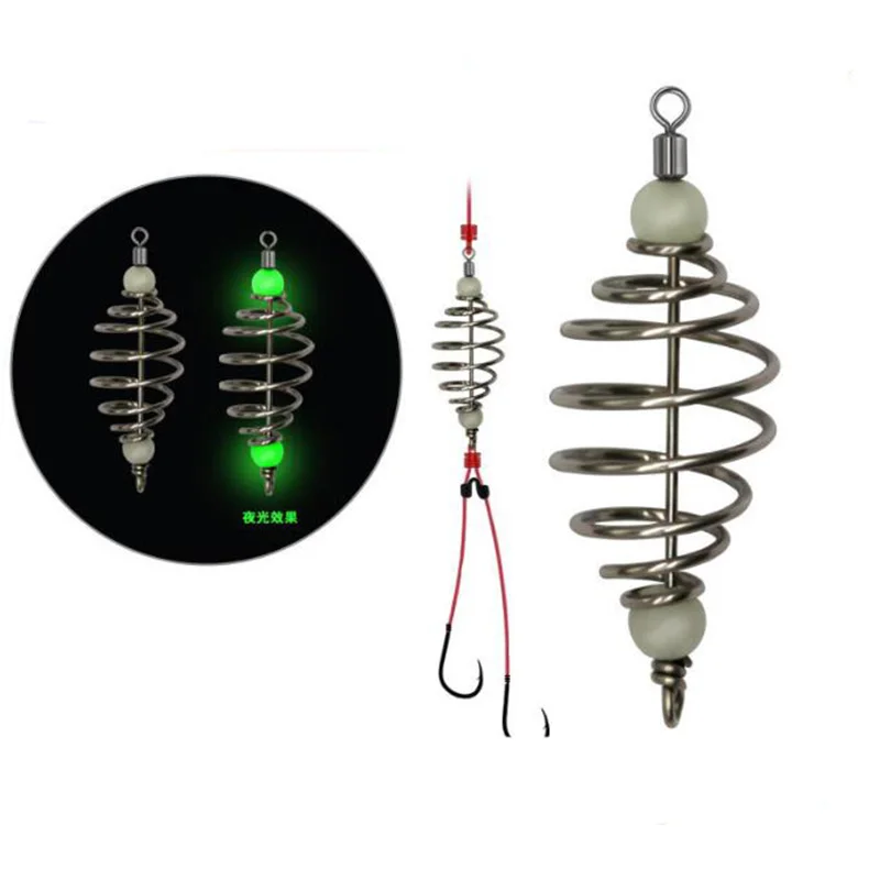 

Metal Bait for Fishing Spring Carp Feeder Cages Fishing, As show