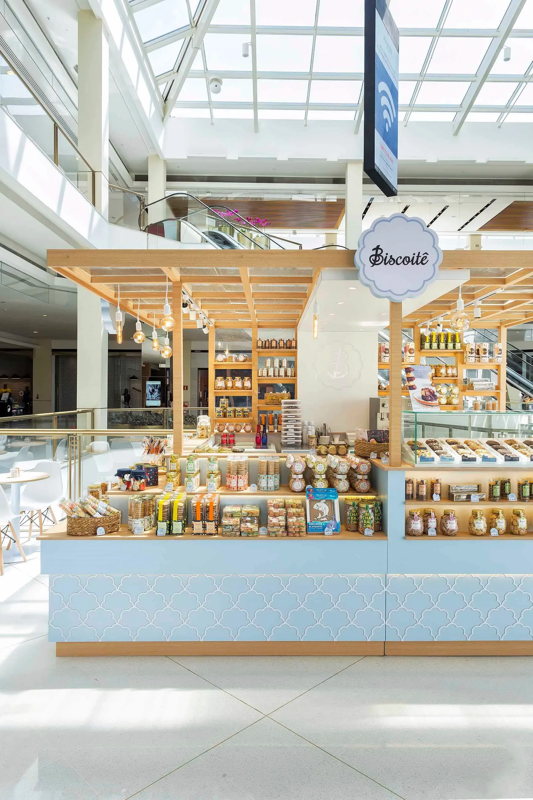 Fast Food Display Counter Bar Biscuit Showcase Mall Retail Food