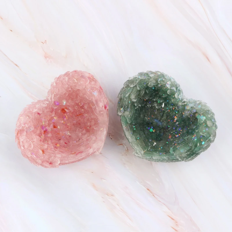 

wholesale natural resin products wing shape crystal carving gravels ashtray decorative accessory