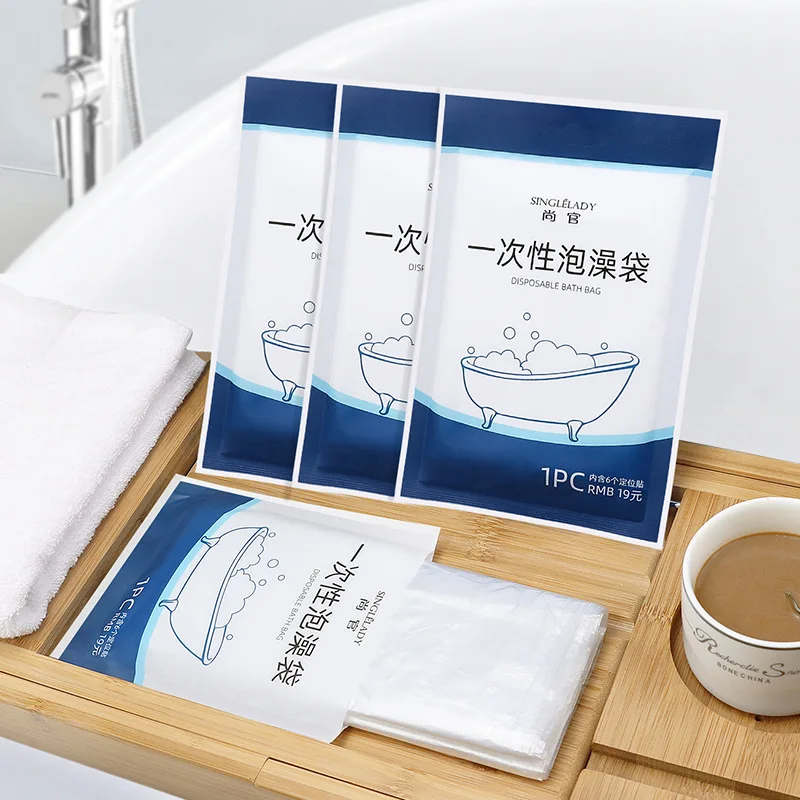 

Travel one-time bath tub cover thickened film barrel bag plastic wholesale