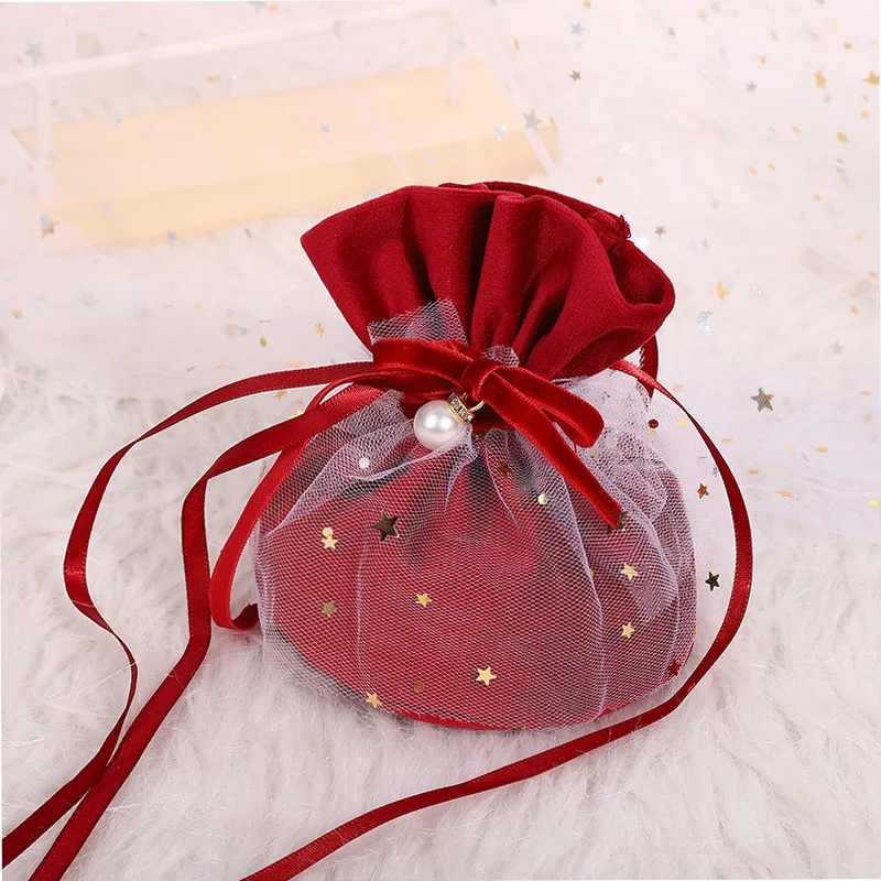 

Velvet Pouch Gift Bag For Jewelry Wedding Candy Bag Baby Shower Party Luxury Packing Drawstring Favors Supplies Bags