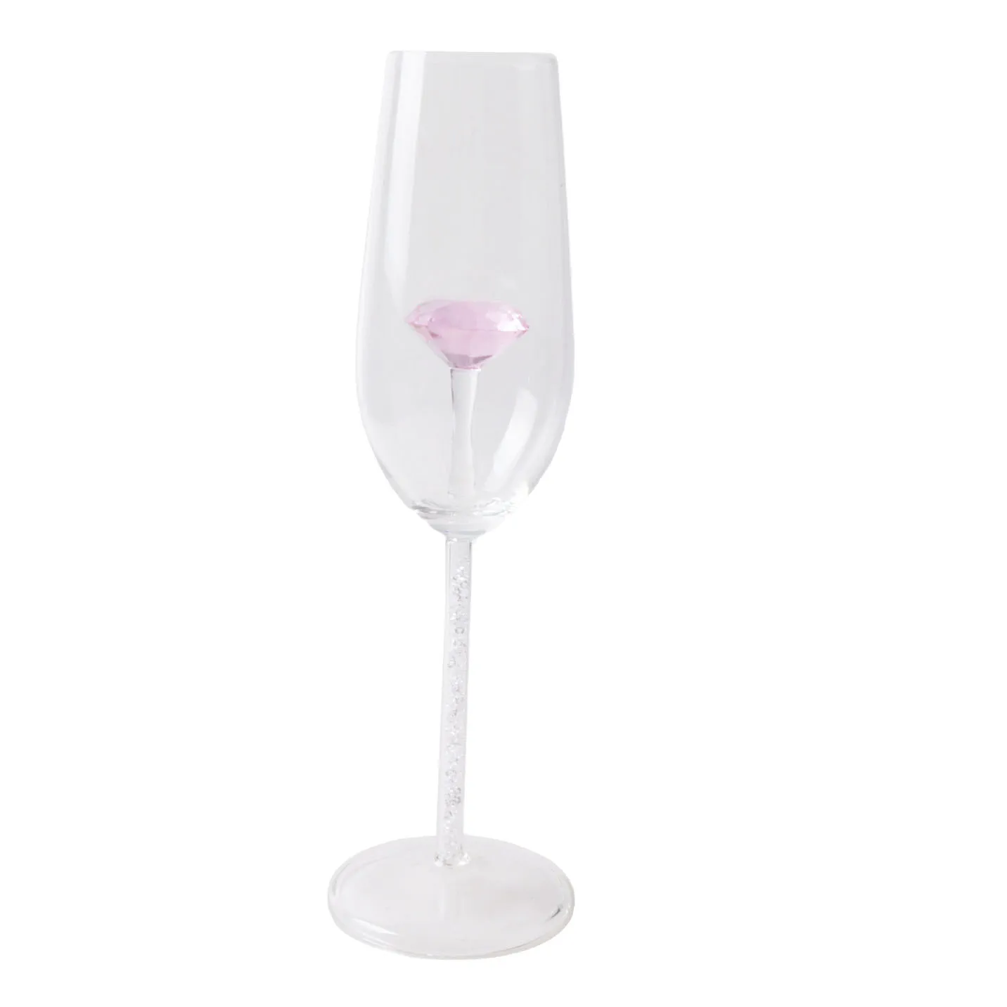 

High borosilicate glass Initiative diamond-set Champagne glass