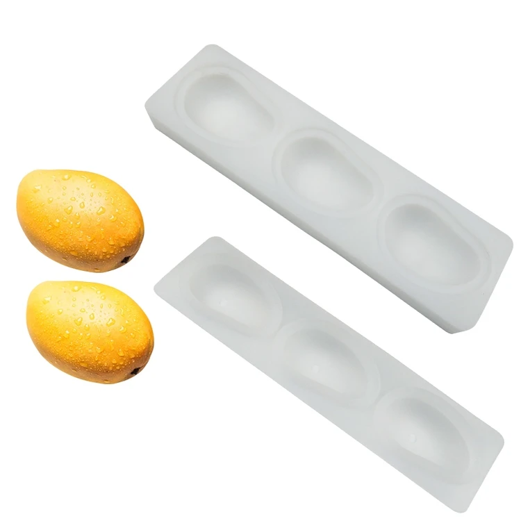 

New Sanlian Mango Mousse 3D Cake Silicone Mold and Creative Chocolate Mold
