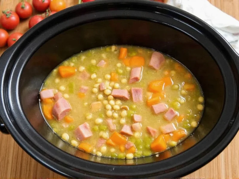 Perfect Ham and Split Pea Soup in Slow Cooker Recipe