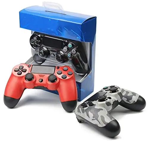 

Vibration Audio Mini LED Indicator Game Controller for PS4 Console, Wireless Controller Gamepad for PS4/PS4 Pro/PC Laptop