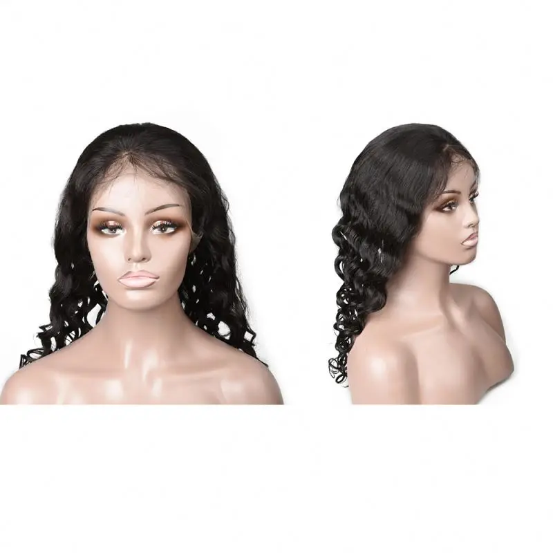 

Wholesale Cheap Customized Length Virgin Brazilian Hair Full Lace 20 inch Loose Wave Human Hair For Black Women