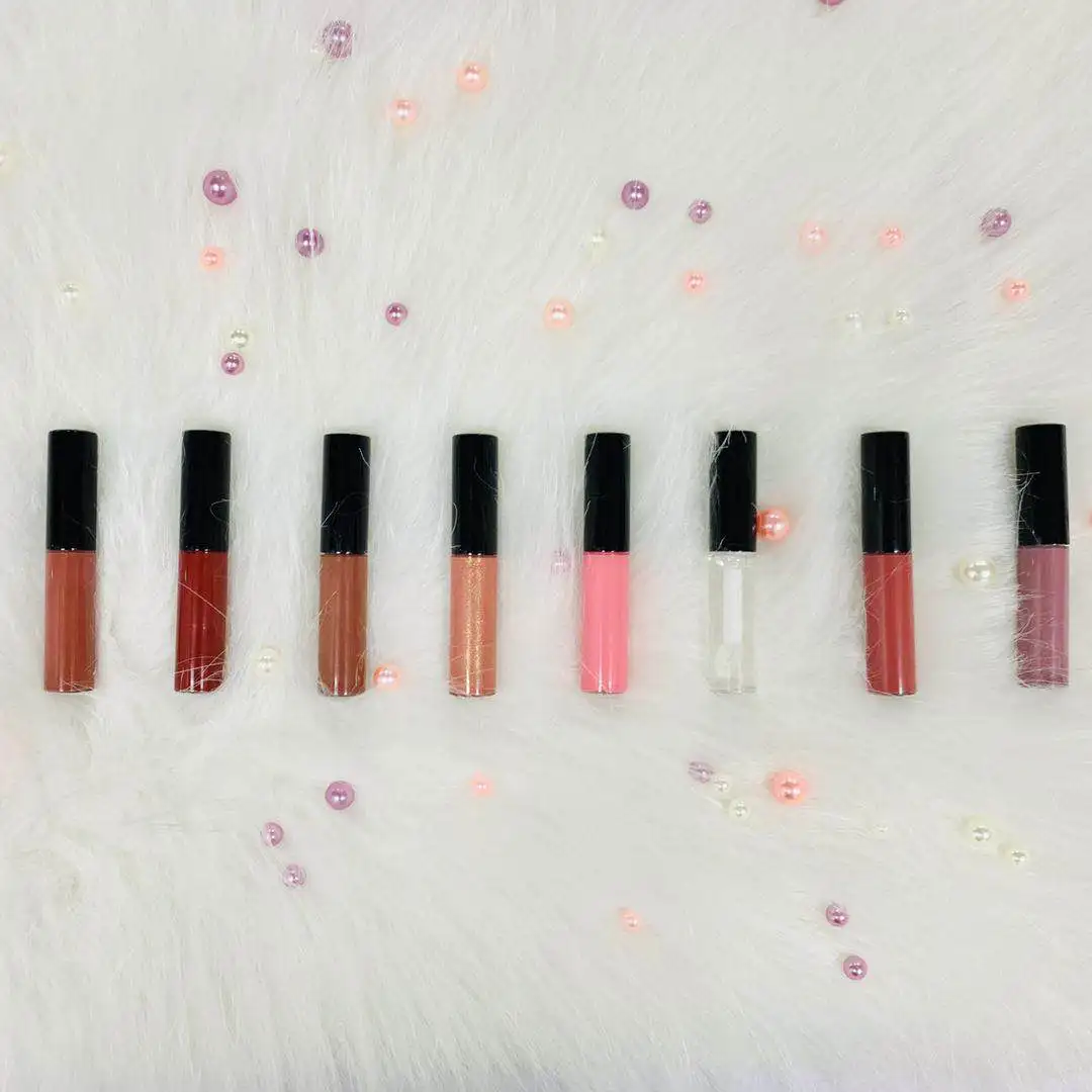 
No Brand wholesale vegan matte lipgloss private label glossy lipgloss organic clear nude lip gloss 