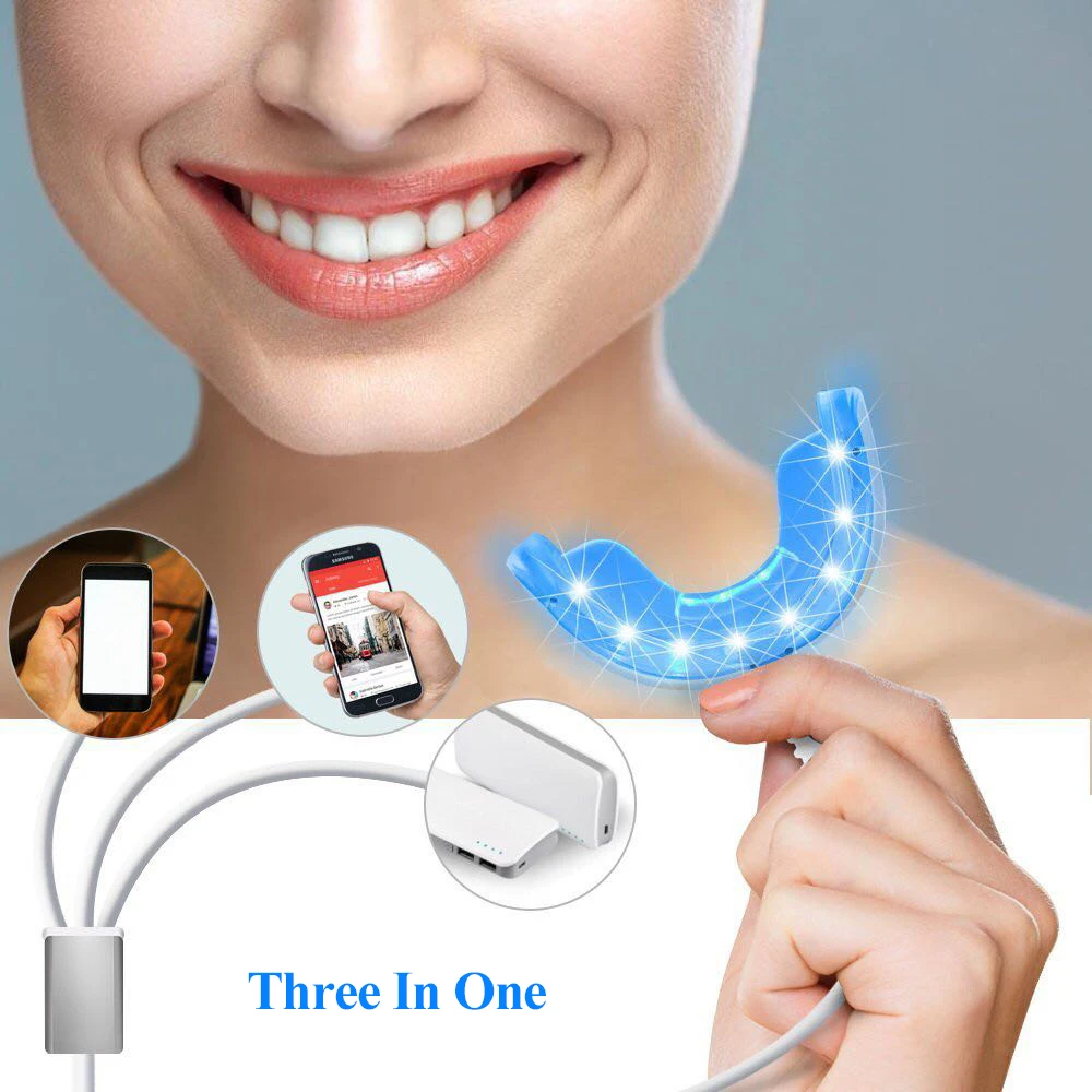 

Dropshipping Private Logo Teeth Whitening Equipment Kit With Led Light And Gels
