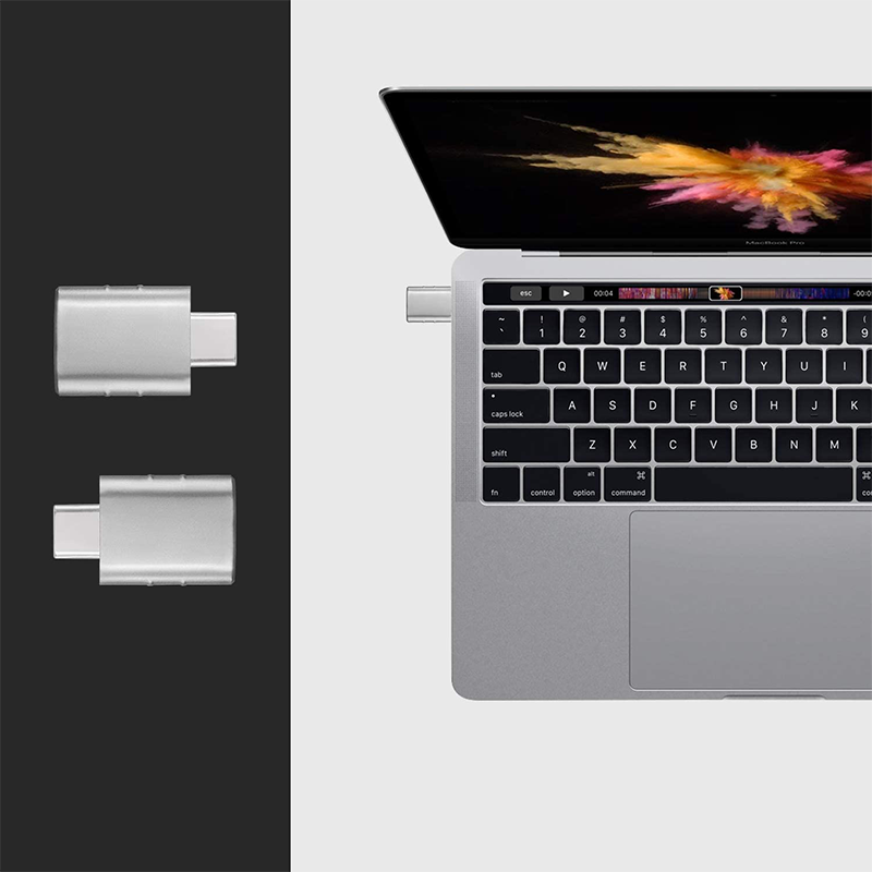 

2021 new arrival High Quality Type-c Data Connector USB 3.0 female to type c male OTG adapter, Gold/rose gold/silver/space grey