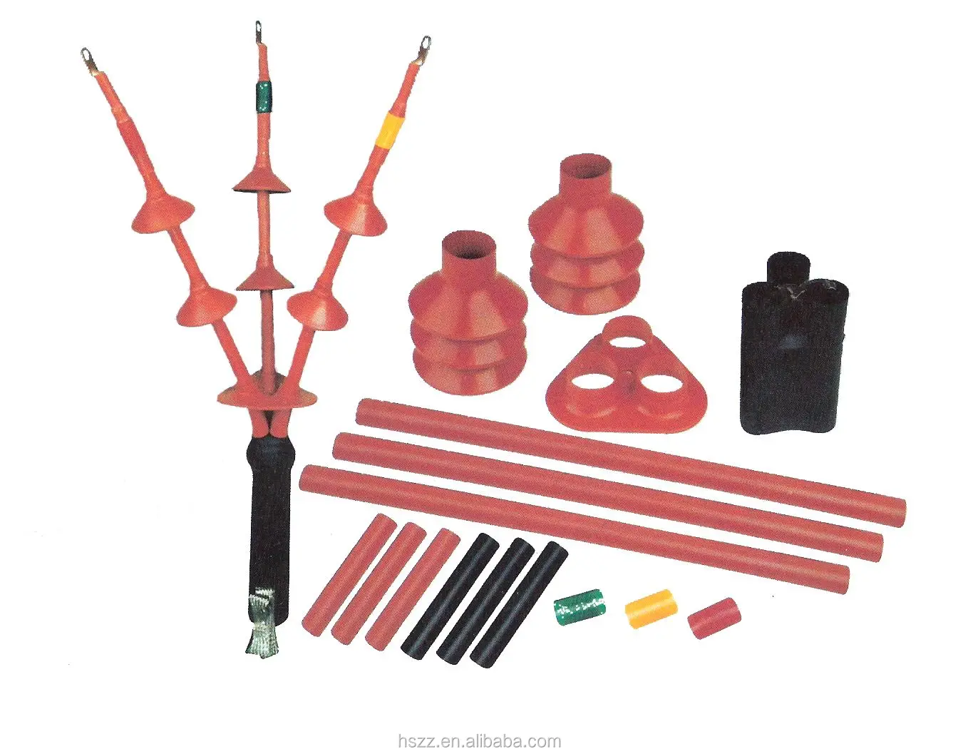 Heat Shrinkable Indoor Termination Kits For Cross-linked Power Cable ...