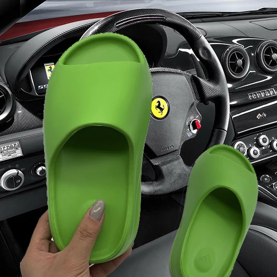 

drop shipping ins custom logo Unisex colorful inspired Slipper lime green Yeezy yezzy Slides for Men