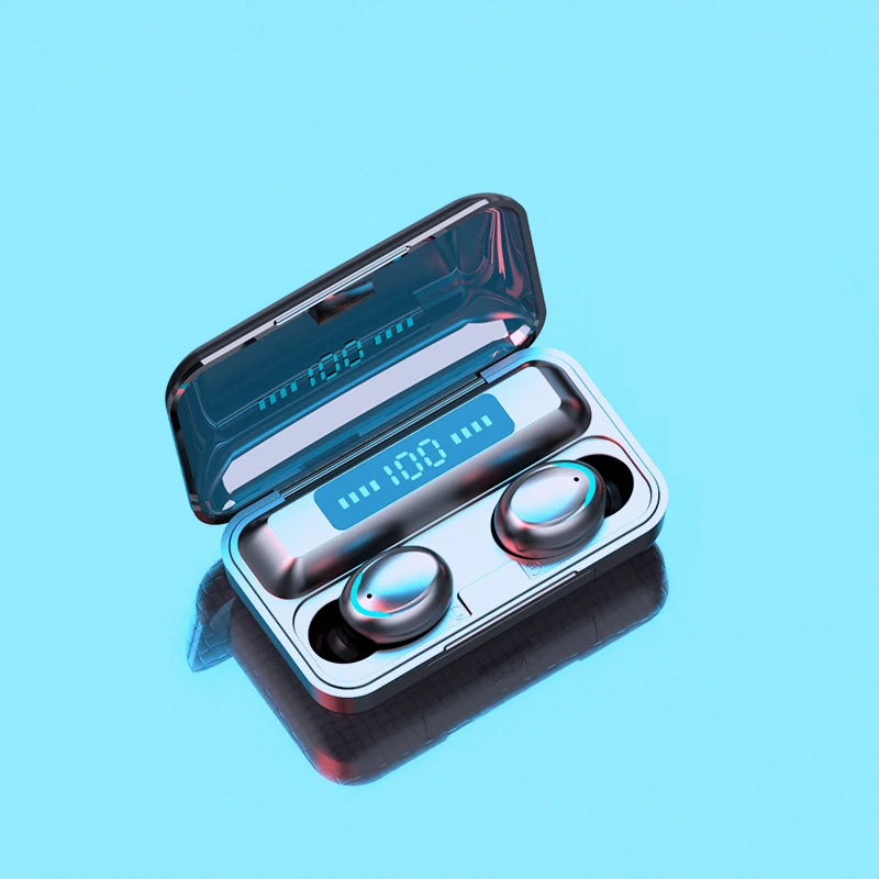 

Led Mini True Wireless Earbuds Waterproof F9 Headphones Tws F9 Earphones Headset