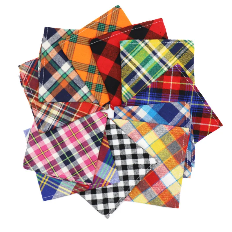 

High Quality Silk screen Printed Cotton Polyester Custom Pet Bandana