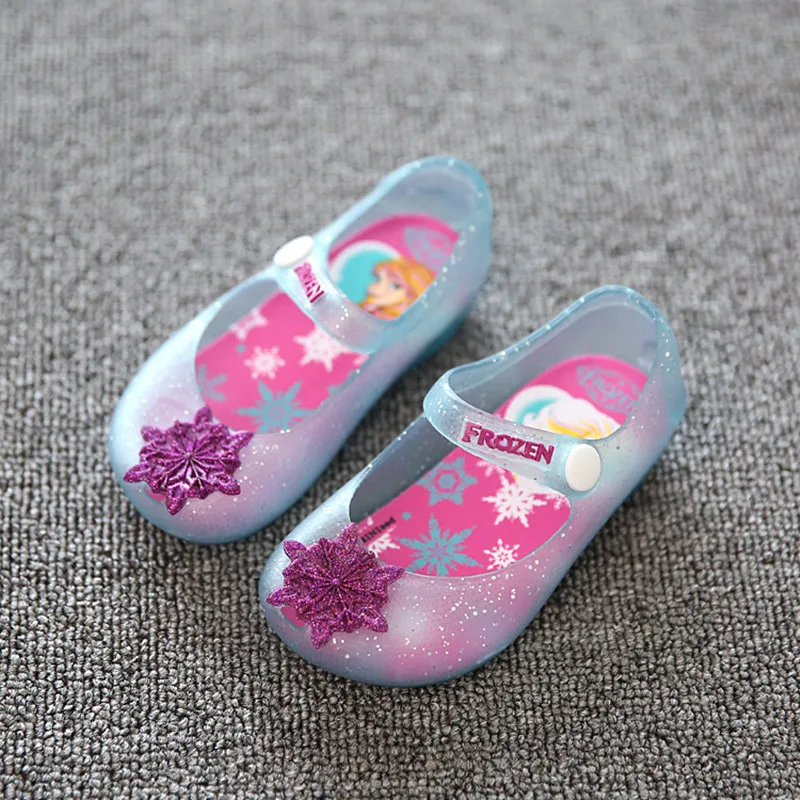 

Girls' jelly shoes children's plastic sandals princess ice snow edge beach shoes antiskid Kids Candy shoes, Picture
