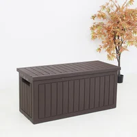 

285L Waterproof Bench Deck Box Garden Plastic Outdoor Storage Box