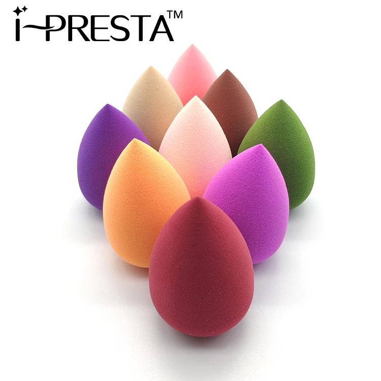 

IPRESTA Wholesale High Quality Low MOQ Private Label Makeup Sponges Bulk, Multicolor