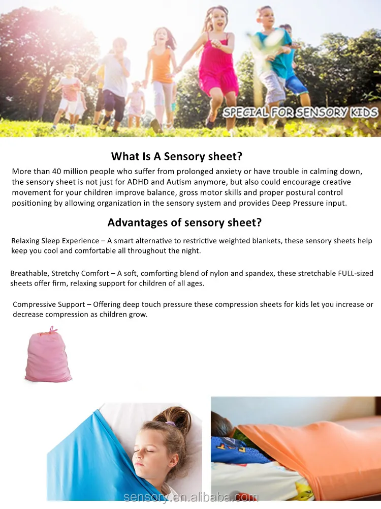 Cool Comfortable Compression Sensory Sheet For Double Super Elastic