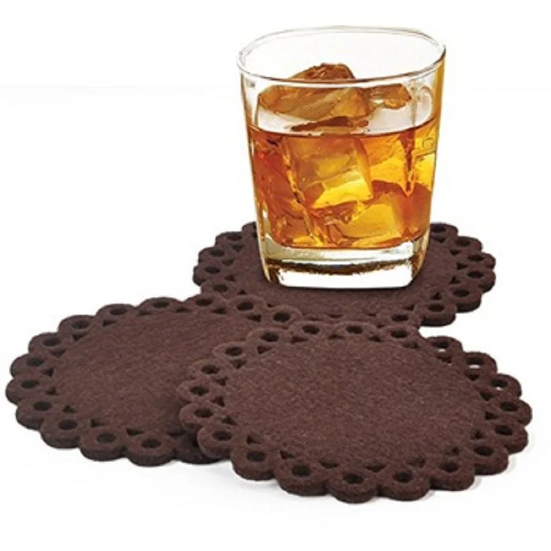 home use felt wine glass coaster