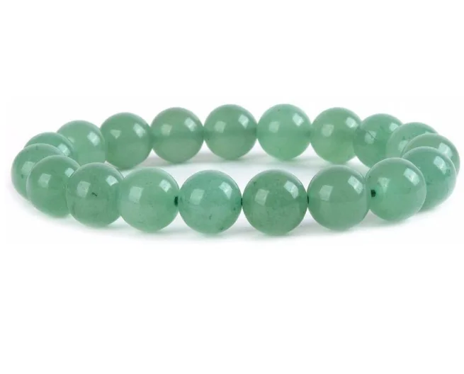 

Healing Green Aventurine Jade Beads Bracelet Natural Chakra Gemstone Crystal Stone Bracelets Clothes Accessory