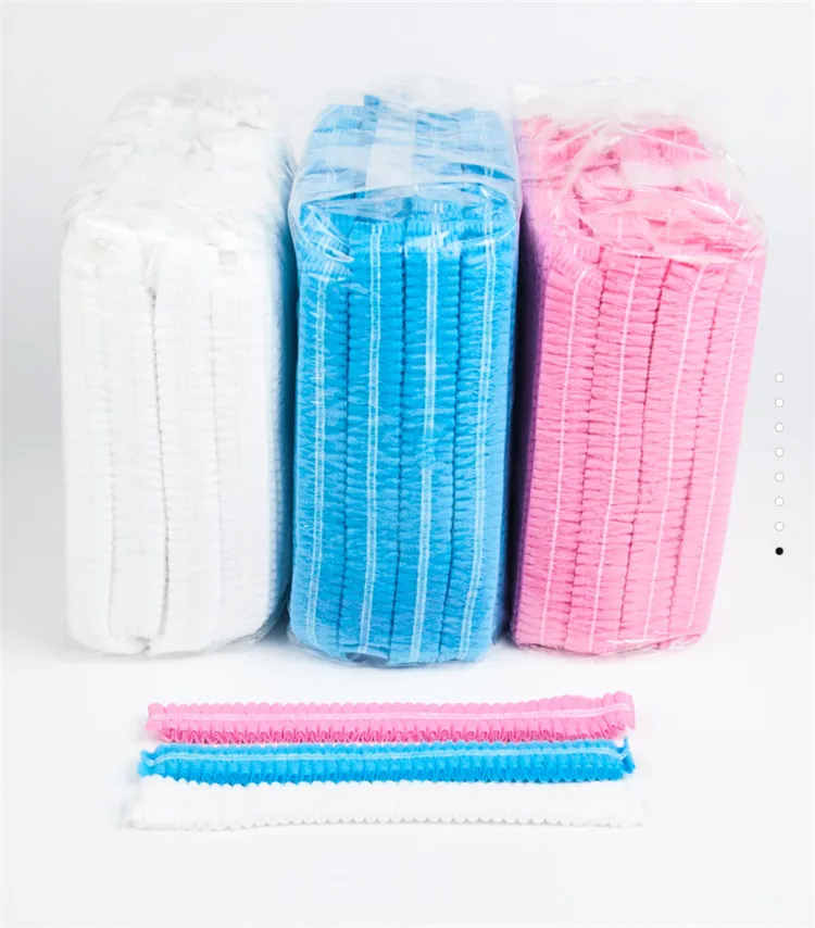 Disposable Nonwoven Hats Dustproof Hair Net Hats Antidust Bouffant
