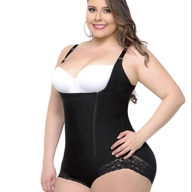 

Slimming Underwear Bodysuit Fajas Waist Trainer Corset Girdle Butt Lifter Full Body Shaper Tummy Control Shapewear, Black,beige