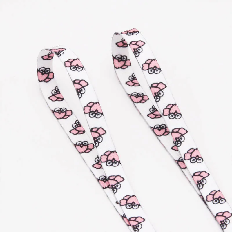 

Weiou Shoe Accessories Manufacturer Hot Sale Flat polyester cotton Peacock tail pattern Shoelaces for fashionable shoes