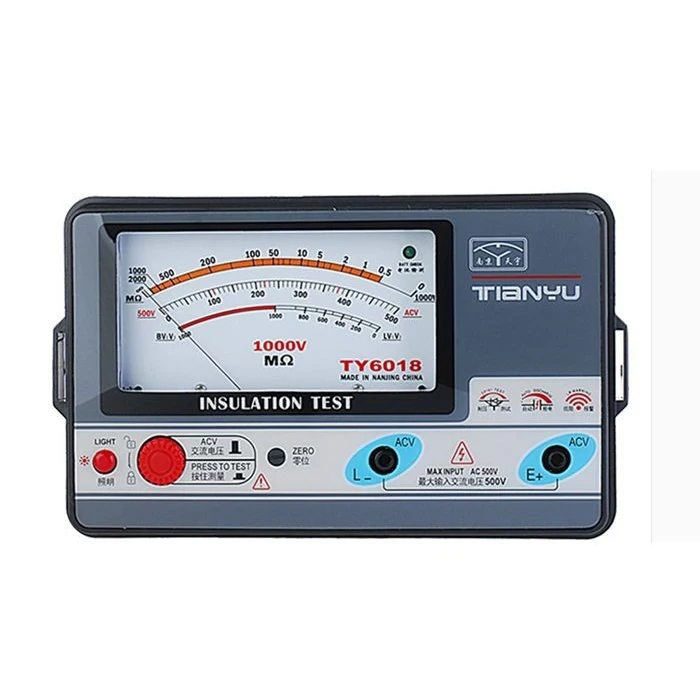 Ty6018 1000v Insulation Resistance Meter Analog Insulation Tester 0.5