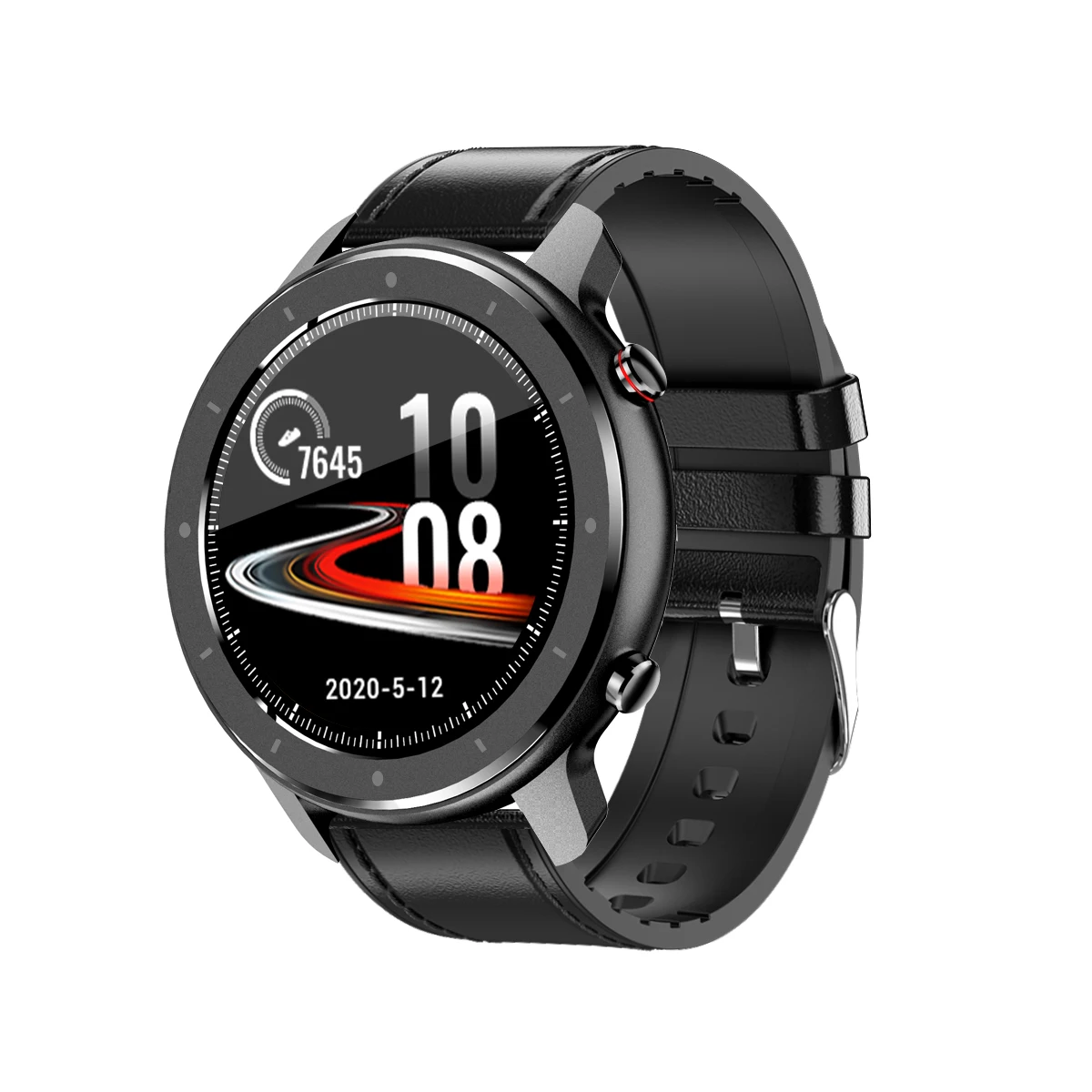 
Alimoto waterproof full touch heart rate detection sports BT call smart music watch 