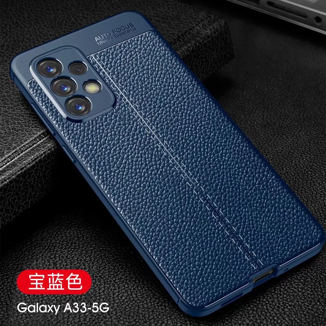 

For Samsung Galaxy A33 5G Case Luxury Ultra Leather Rugge Soft Shockproof Cover, As pictures