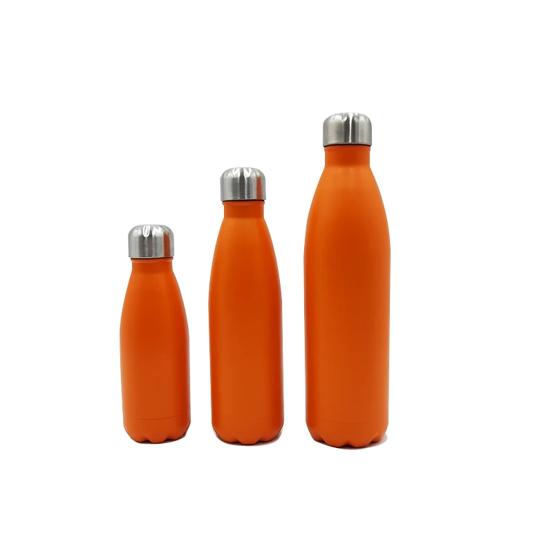 

sublimation blanks Chilly's shaped bottle BPA free leak proof lid stainless steel vacuum cola bottle 750ml water bottle, Customized