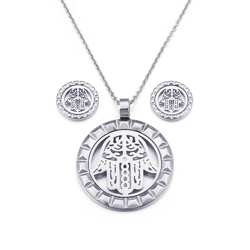 

Necklace set new stainless steel lady's necklace