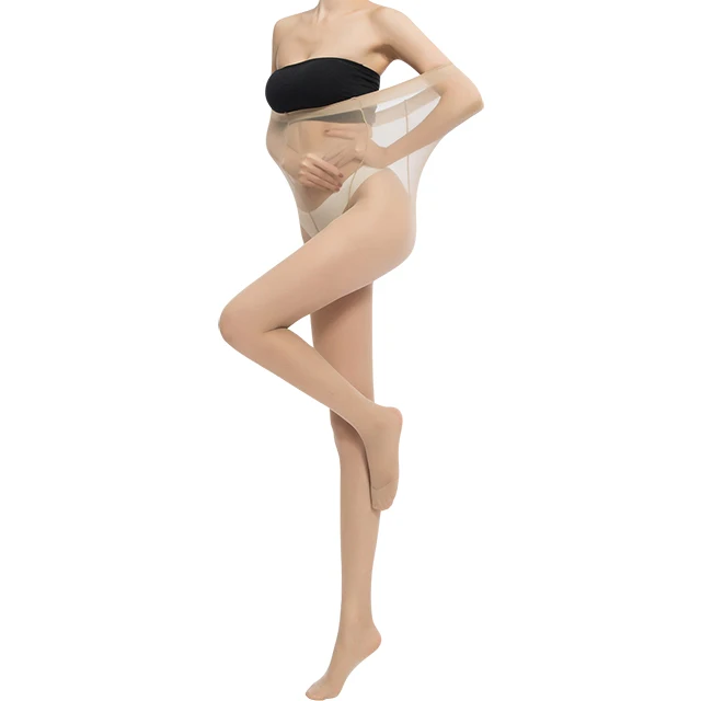 

Wholesale Lady Durable Transparent Stockings Thin Pantyhose / Tights, Black