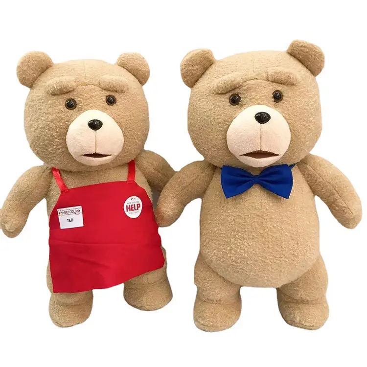

Hot 48cm TED Plush Movie Teddy Bear 2 Plush Doll Toys In Apron styles Soft Stuffed Animals Plush Toys Animal Dolls for Kids