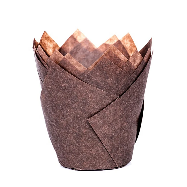 

custom greaseproof food grade tulip paper cupcake liner Heat Resistant baking paper cups tulip muffin cup cake cup party, As picture