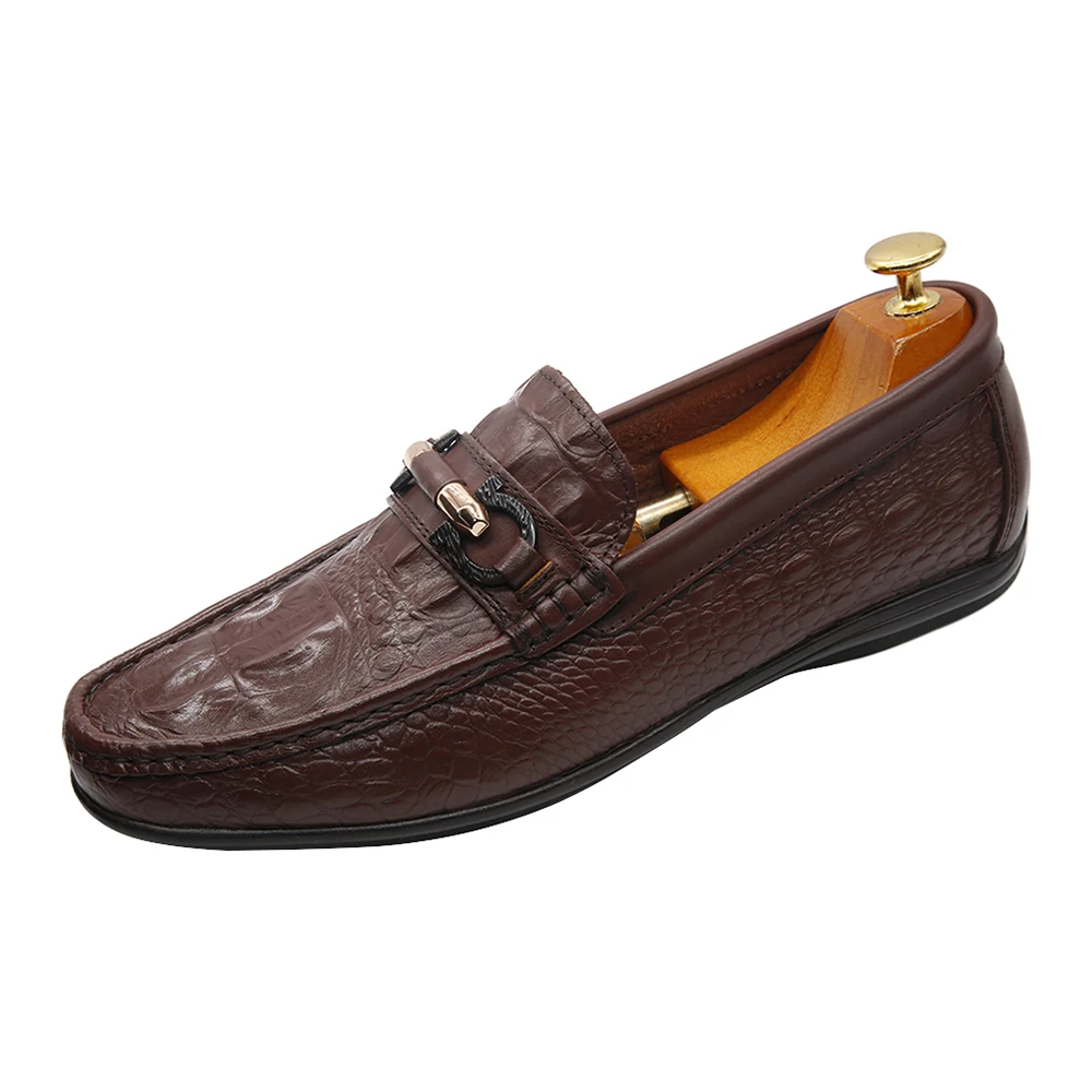 
Hot sale stock orginal leather simple design shoes for men 