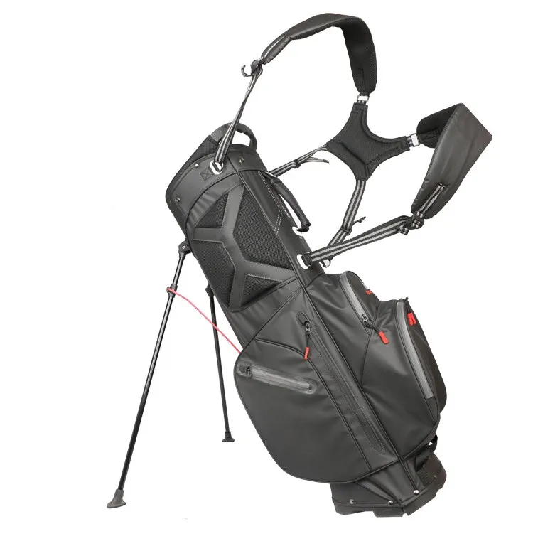 

Big Sale! Custom LOGO Durable Waterproof Black Nylon Golf Stand Bag Golf Bag for Golf Club, Black, customized