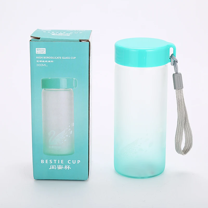 

2020 wholesale new arrival portable custom drinking glass water bottle, As picture
